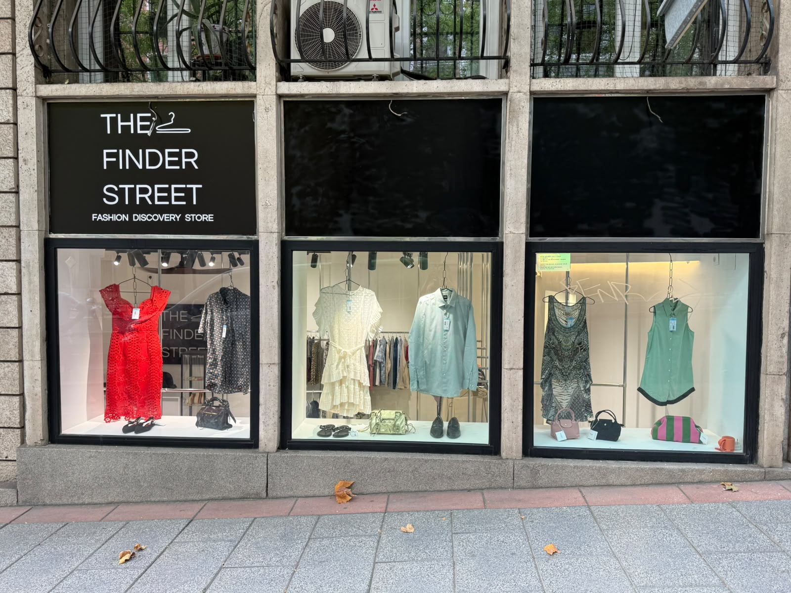 Escaparates de The Finder Street en Madrid